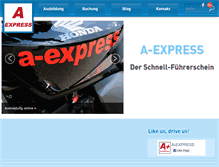 Tablet Screenshot of a-express.at